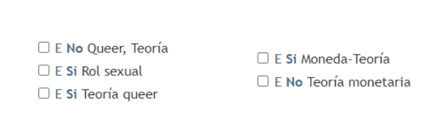 Se ven ejemplos de inconsistencias en el tratamiento de términos compuestos en el caso de las teorías