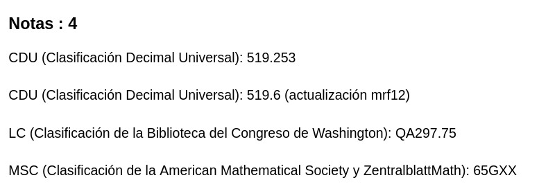 Se ven las notas del término “análisis de intervalos”