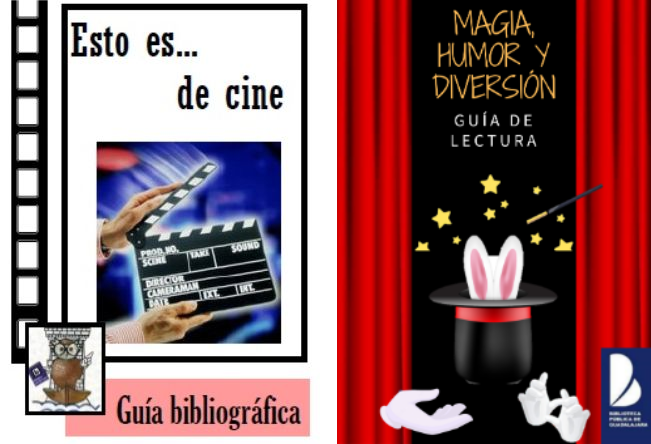 Ejemplos de portadas de guías de lectura