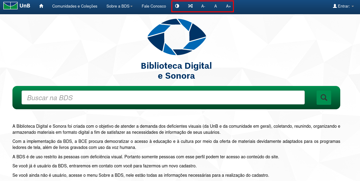 Es la Figura 3 con Interfaz de la BDS (Universidade de Brasília, 2023) 