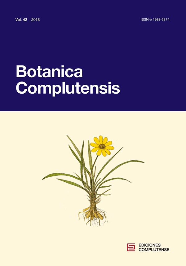 Cubierta Botanica Complutensis vol 40 (2018)