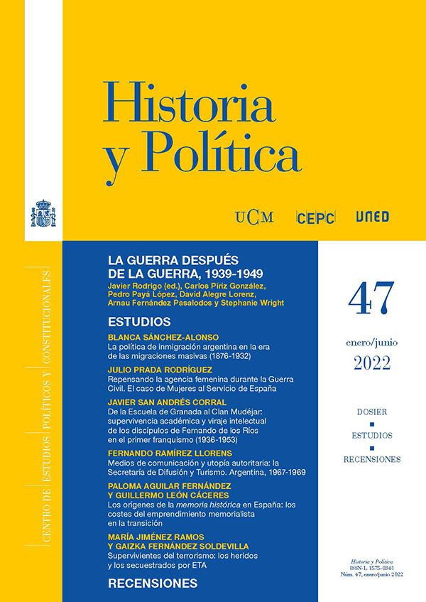 Cubierta Historia y Política 47 (2022)