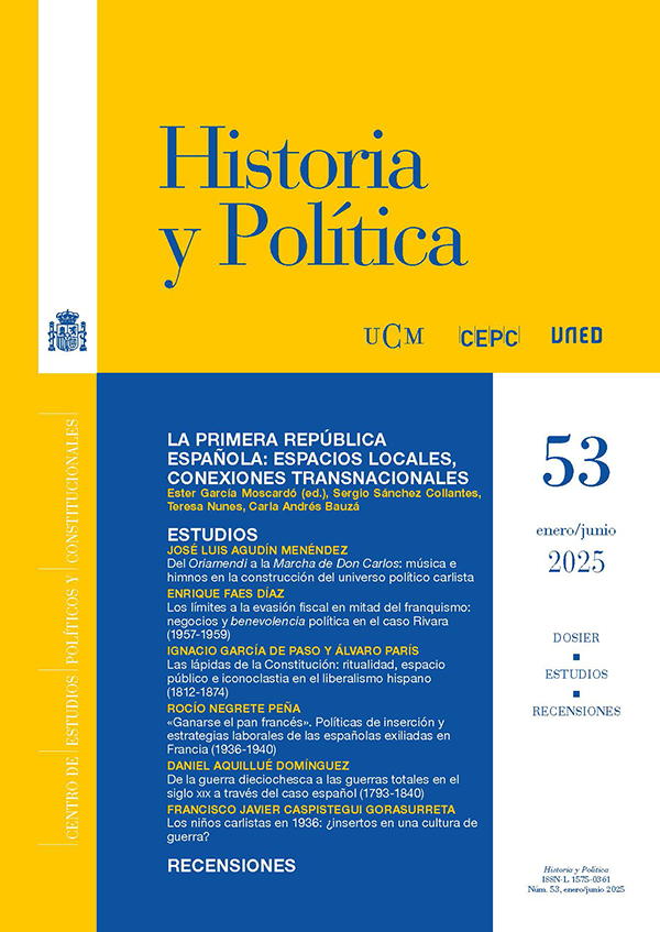 Cubierta Historia y Política 53 (2025)