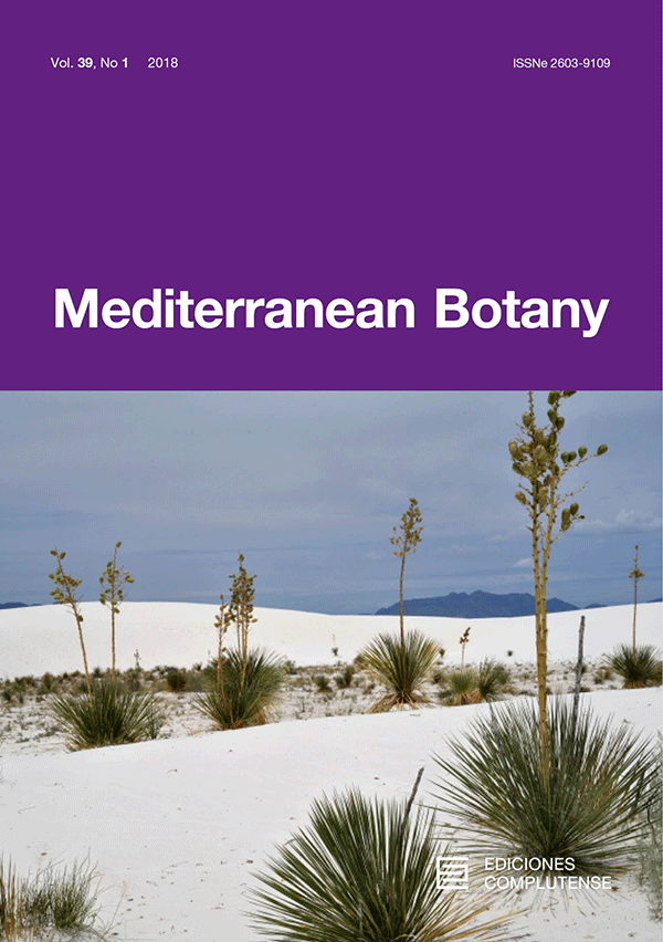 Cover of Mediterranean Botany Vol. 39, No 1 (2018)