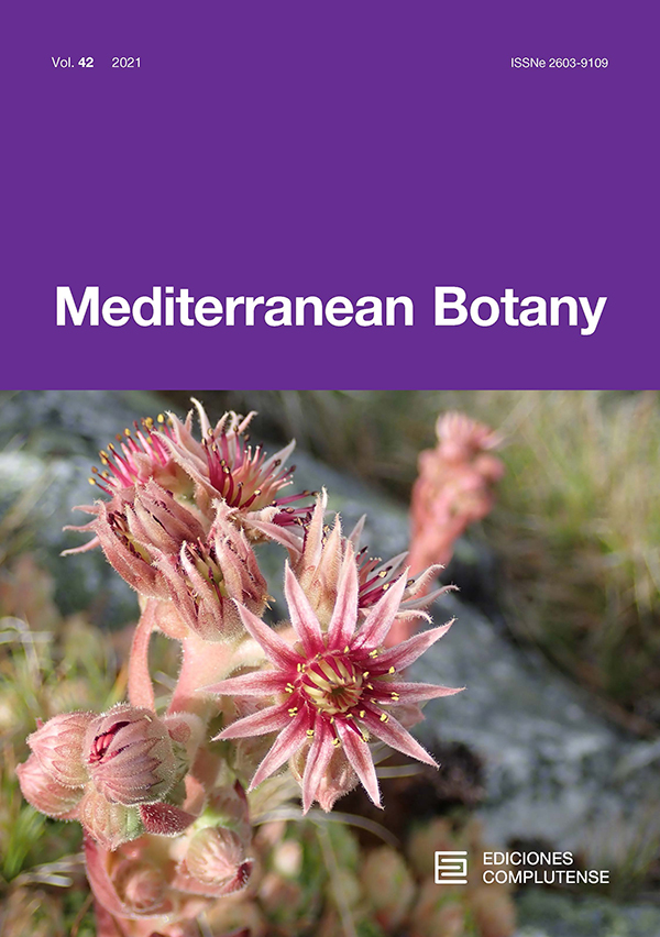 Cover Mediterranean Botany 42, 2021