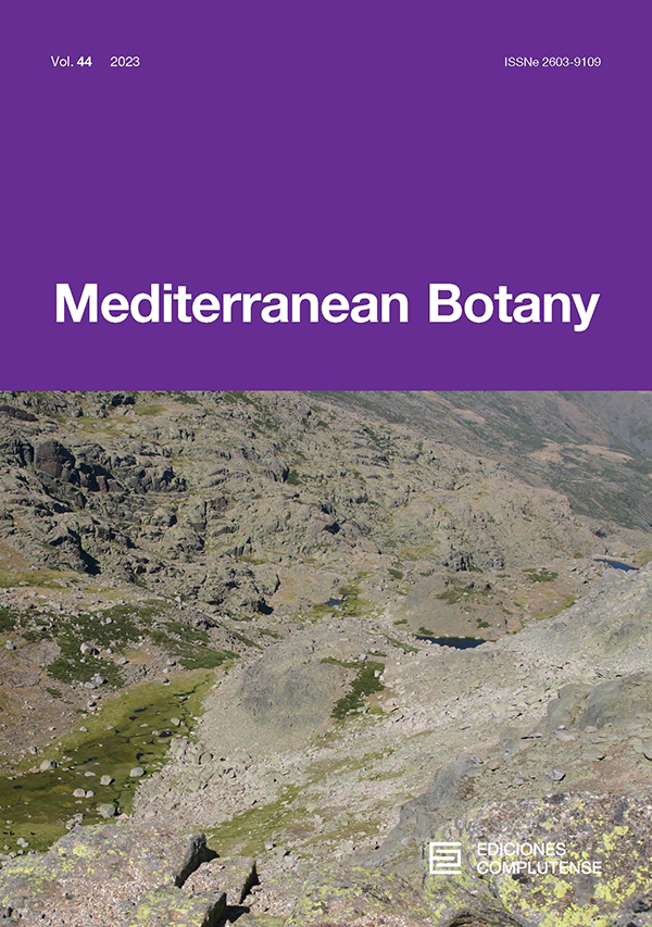 Cover Mediterranean Botany 44 (2023)