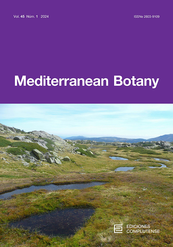 Cover Mediterranean Botany 45 (1) 2024