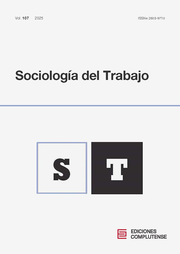 Cubierta Sociología del Trabajo 107 (2025)