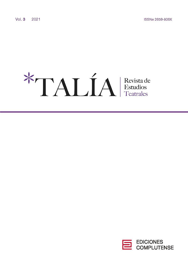 Cubierta Talía. Revista de Estudios Teatrales vol. 3 (2021)
