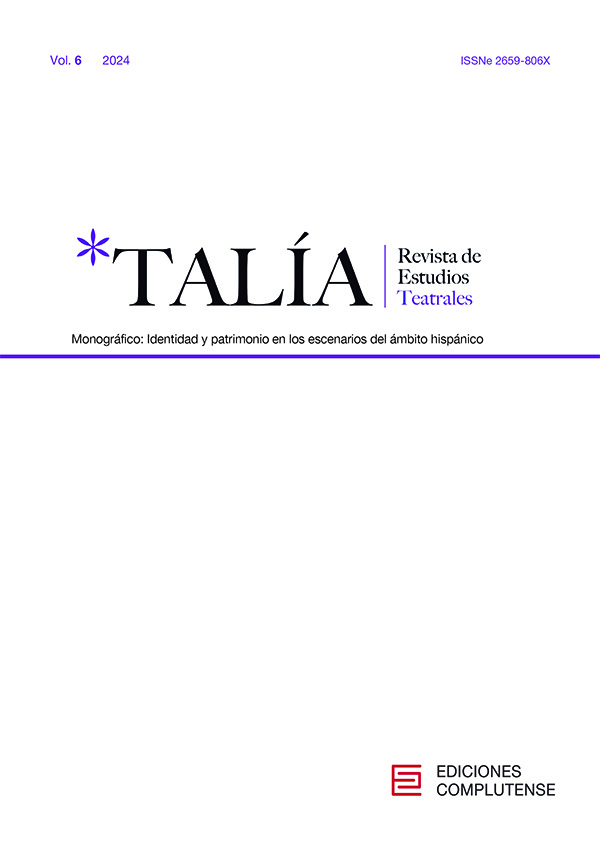 Cubierta Talía. Revista de Estudios Teatrales vol. 6 (2024)