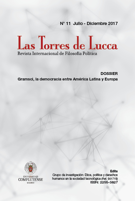 					Ver Vol. 6 Núm. 11 (2017): Gramsci, la democracia entre América Latina y Europa.
				