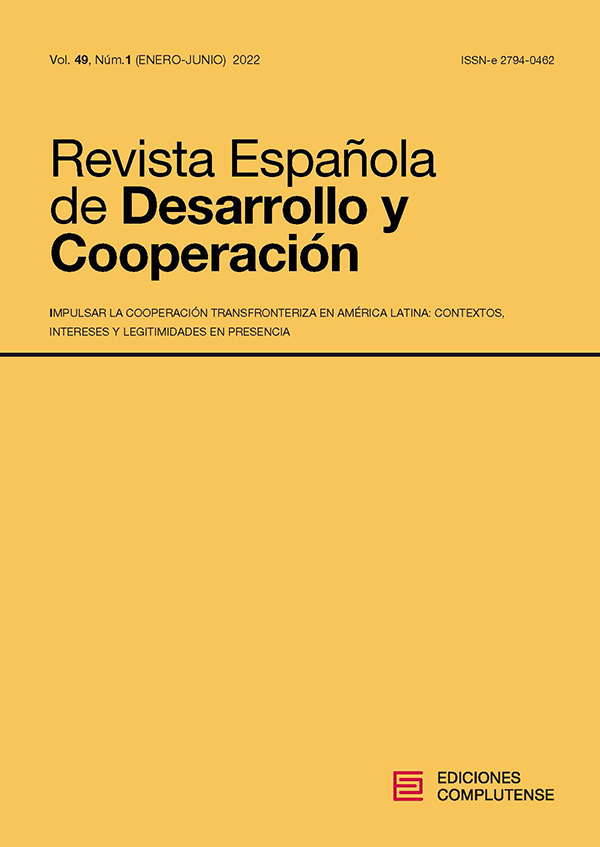 Cubierta Revista Española de Desarrollo y Cooperación 49 (1) 2022