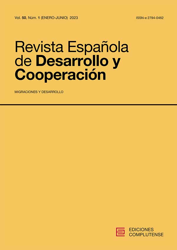 Cubierta Revista Española de Desarrollo y Cooperación 50, número 1