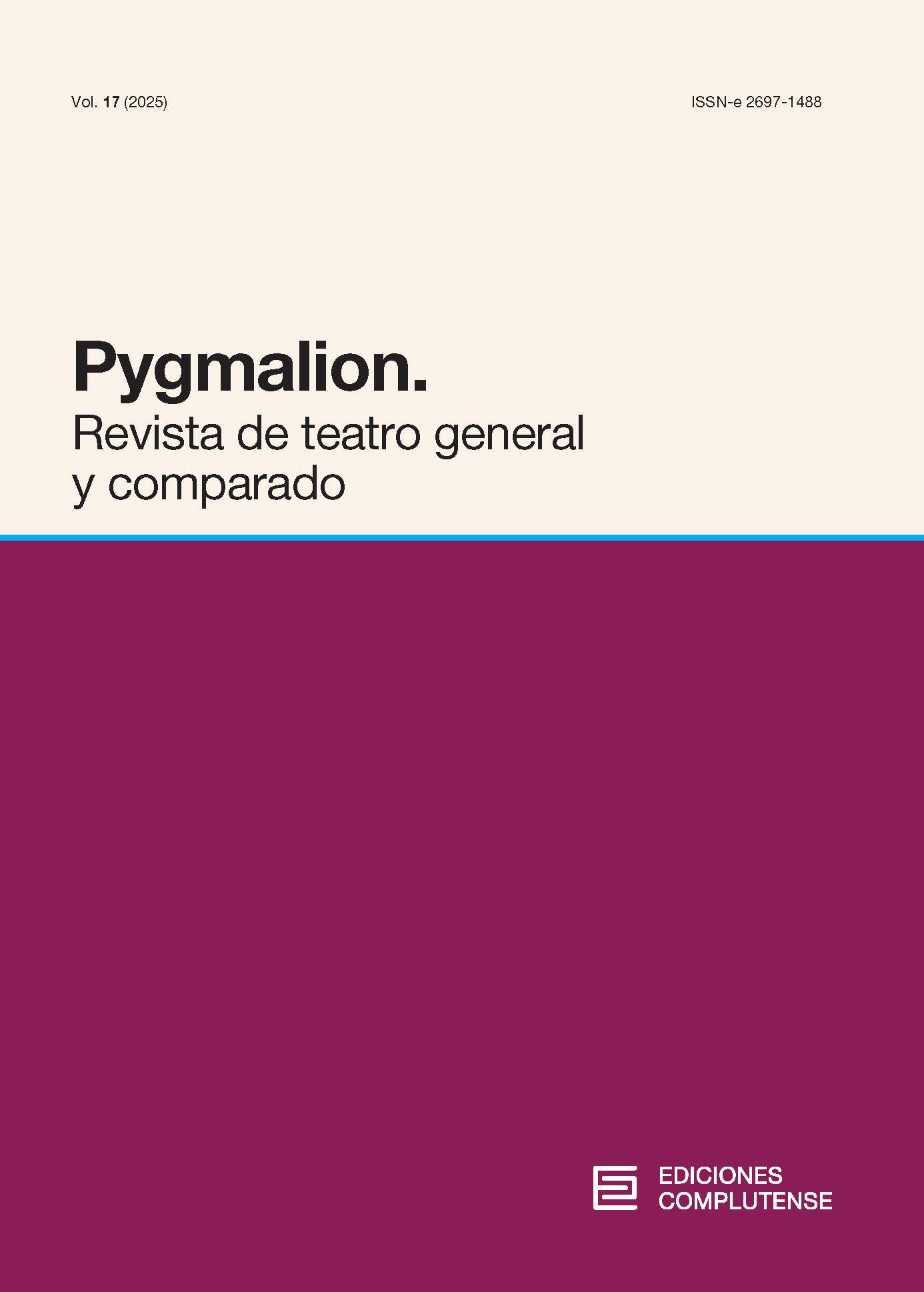 Cubierta revista Pygmalion 17 2025
