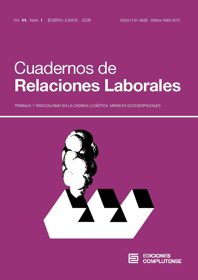 Cubierta Cuadernos de Relaciones Laborales 44 (1) 2026