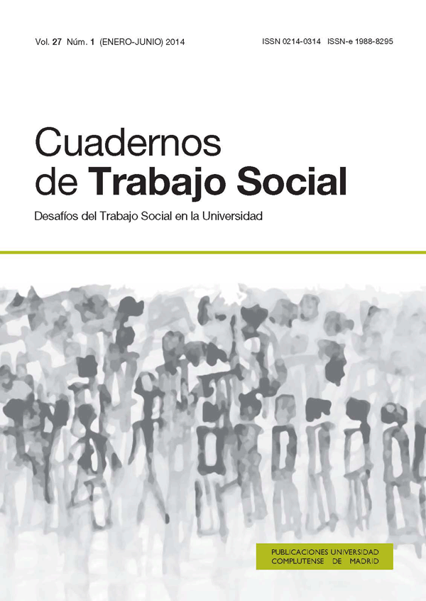 Cubierta Cuadernos de Trabajo Social vol 27-2 (2014)