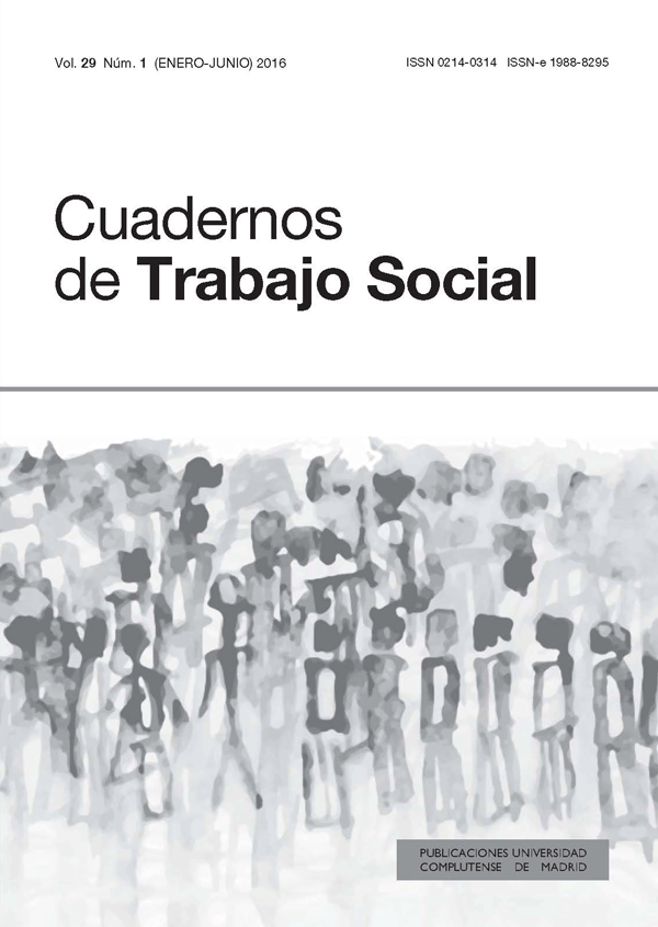 Cubierta Cuadernos de Trabajo Social vol 29, nº1 (2016)
