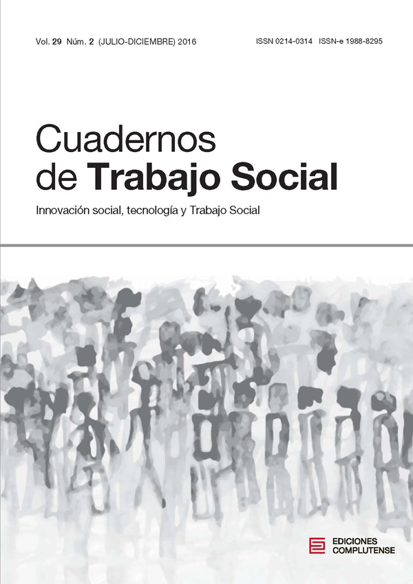 Cubierta Cuadernos de Trabajo Social vol 29, nº2 (2016)
