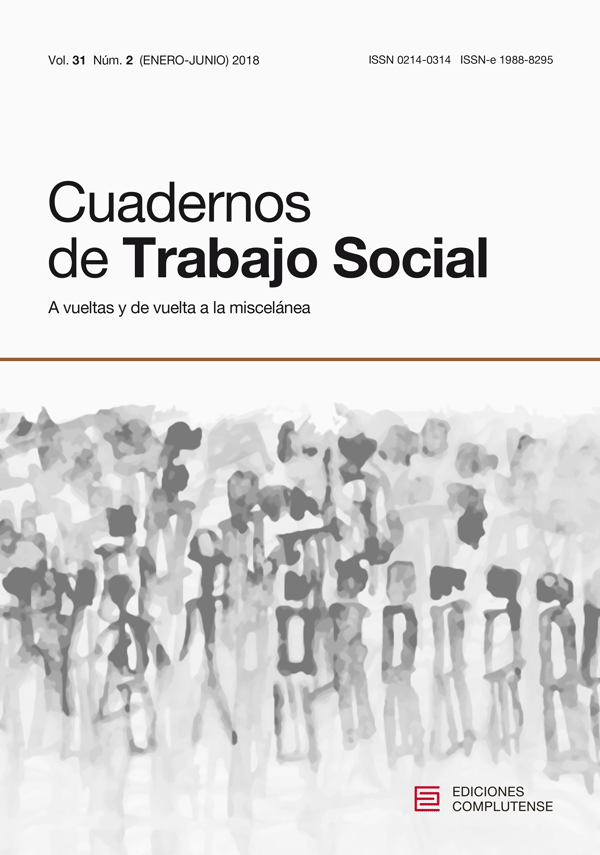 Cubierta de Cuadernos de Trabajo Social Vol. 31, Núm. 2 (2018)