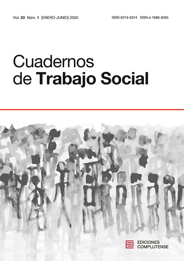 Cubierta del volumen 33 (número 1) de Cuadernos de Trabajo Social