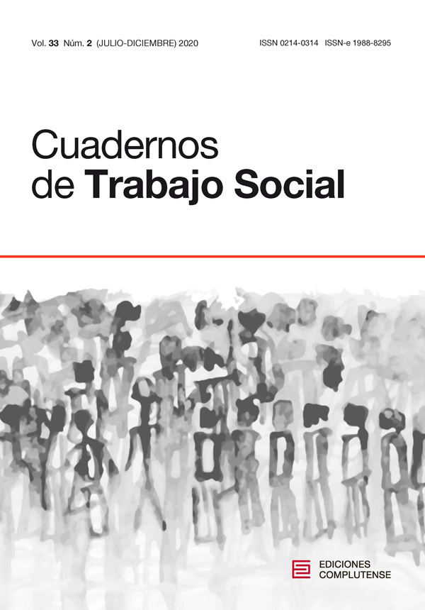 Cubierta Cuadernos de Trabajo Social vol 33-2 (2020)