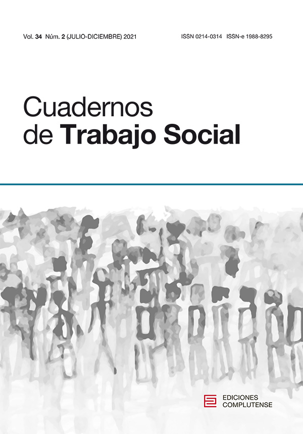 cubierta Cuadernos de Trabajo Social 34-2 (2021)