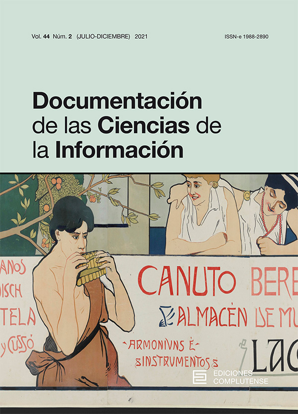 Cubierta de Documentación de las Ciencias de la Información Vol. 44 Núm. 2 (2021): Monográfico: Documentación fotográfica