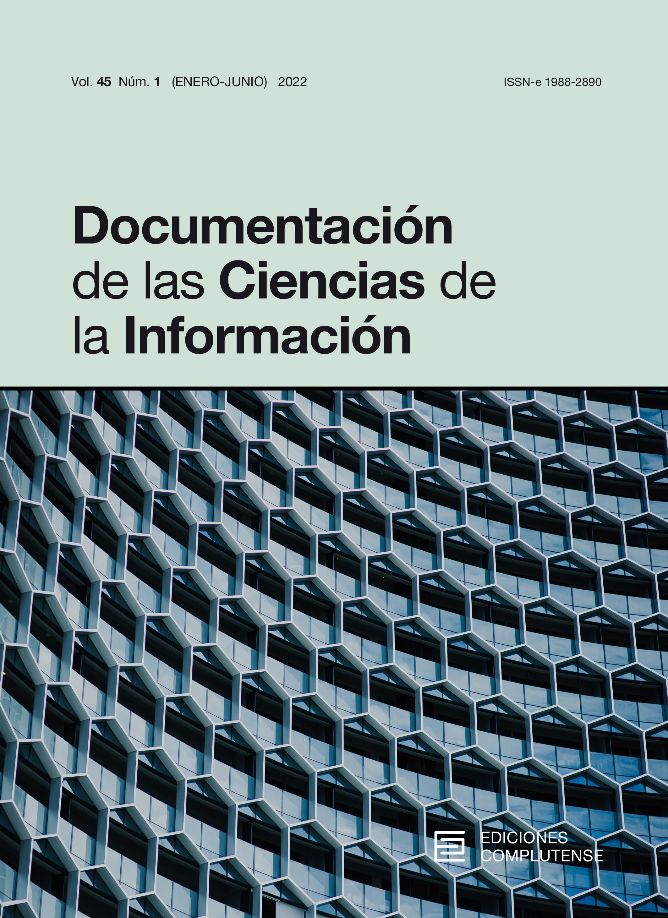 Cubierta de Documentación de las Ciencias de la Información Vol. 45 Núm. 1 (2022)