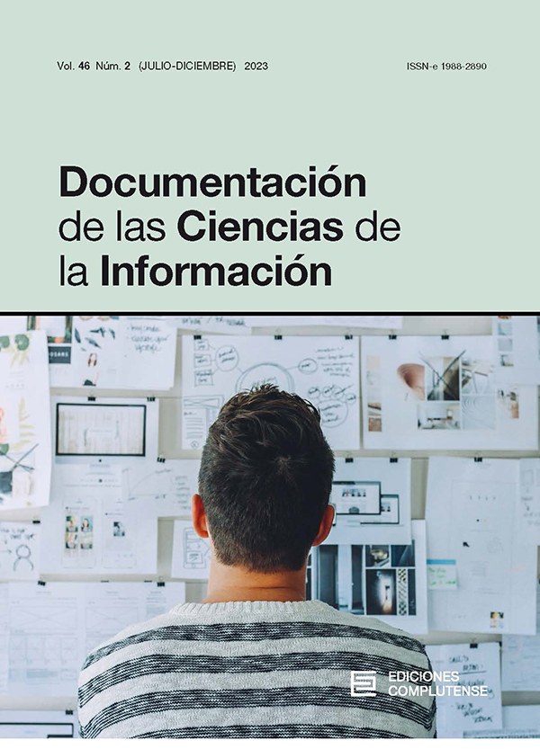 Cubierta Documentación de las Ciencias de la Información 46 (2)2023