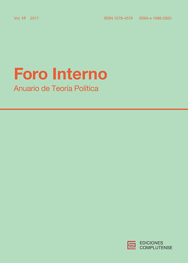 Cubierta Foro Interno vol 17 (2017)