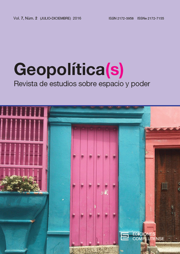 Portada Geopolítica(s) Vol. 7, Núm. 2 (2016)