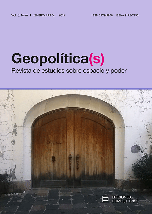 Cubierta de Geopolítica(s). Revista de estudios sobre espacio y poder Vol. 8, núm. 1 (2017)