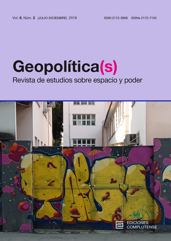 Cubierta de Geopolítica(s). Revista de estudios sobre espacio y poder Vol. 9, Núm. 2 (2018)