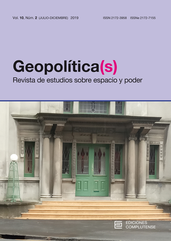 Cubierta de Geopolitica(s) Vol 10, No 2 (2019)