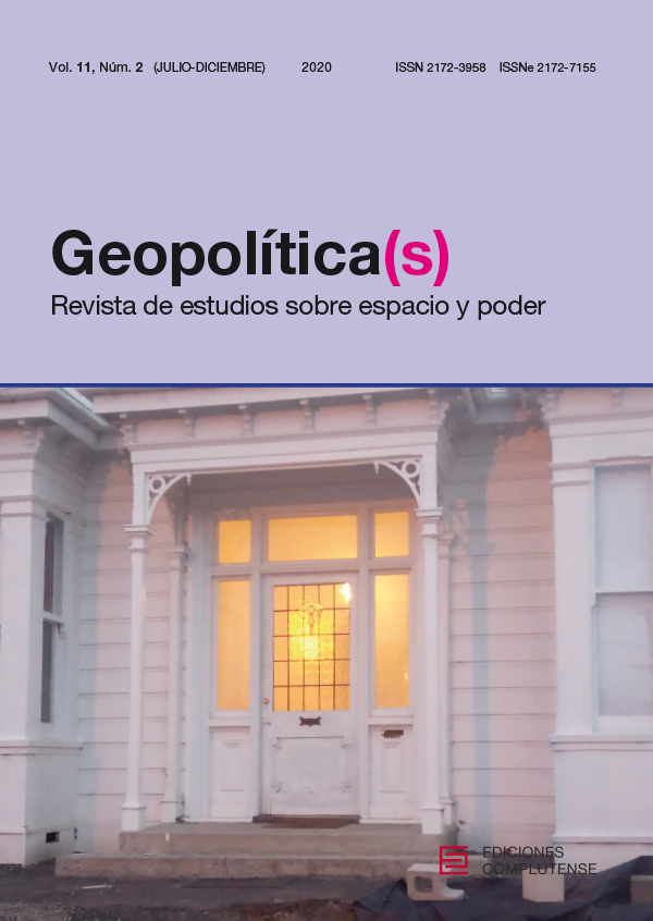 Cubierta de Geopolítica(s) Vol. 11, Núm. 2 (2020)