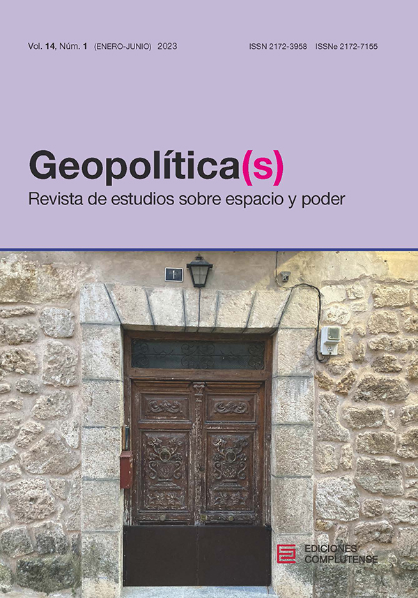 Cubierta Geopolítica(s) 14 (1)2023