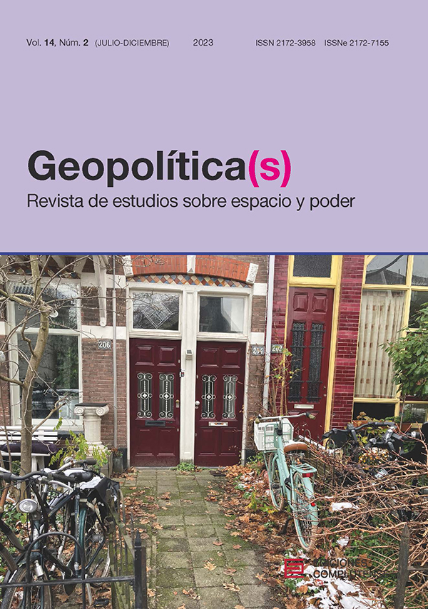 Cubierta Geopolítica(s) 14 (2)2023