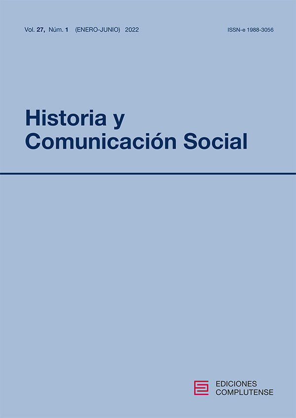 cubierta Historia y Comunicación Social 27-1 (2022)