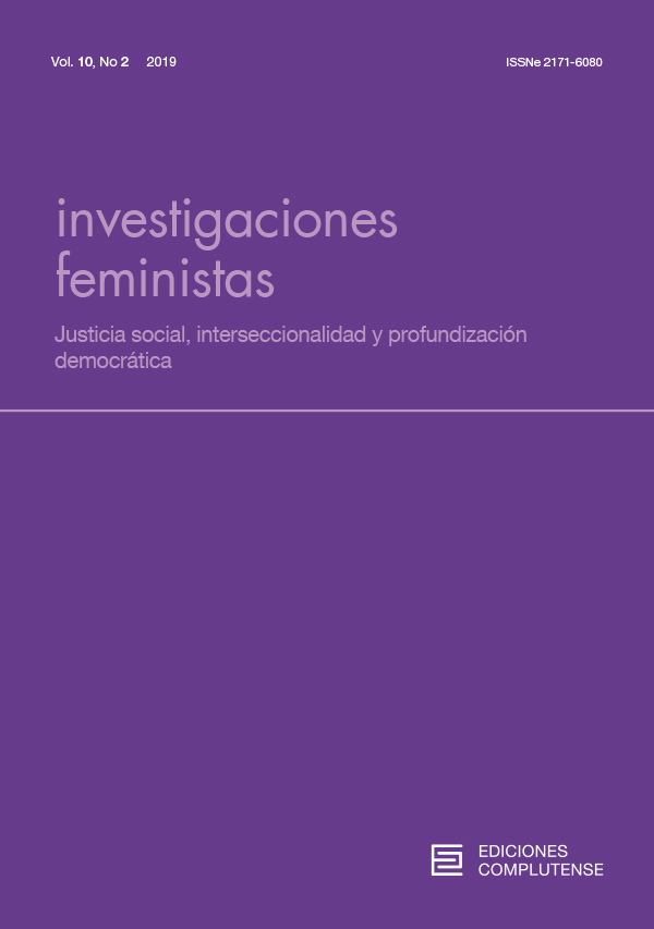 Cubierta de Investigaciones Feministas Vol. 10, núm. 2 (2019)