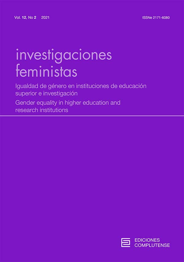 Cubierta Investigaciones Feministas vol 12-2 (2021)