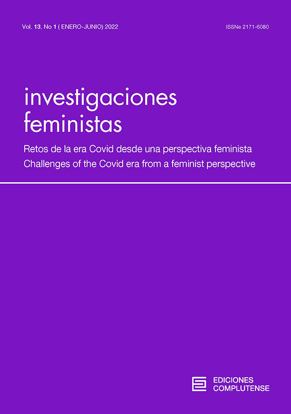 Cubierta Investigaciones Feministas 13 (1)2022