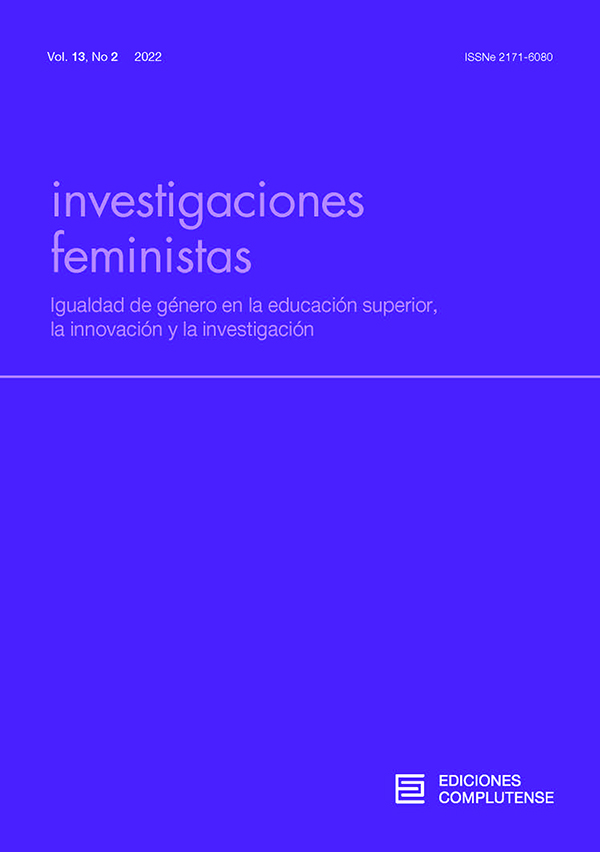 Cubierta de Investigaciones Feministas 13 (2)2022