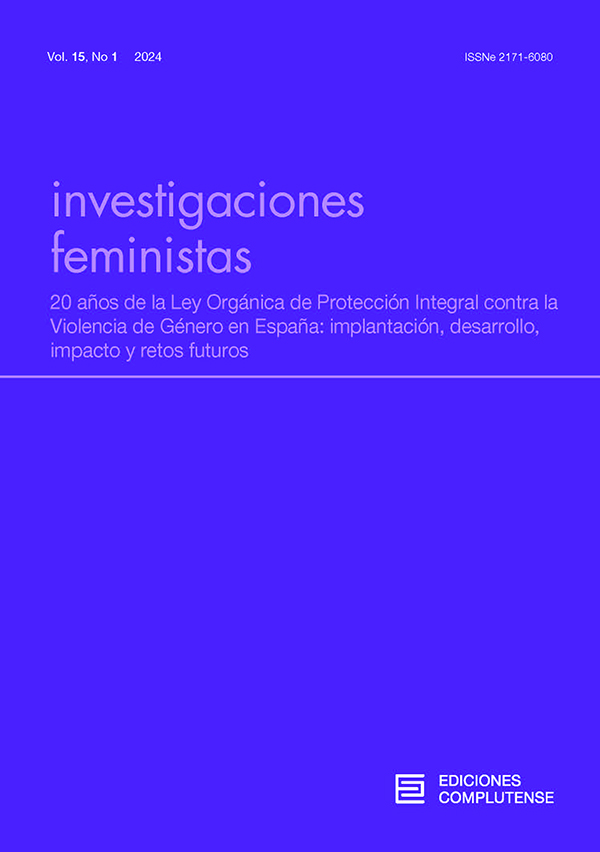 Cubierta Investigaciones Feministas 14 (1)2024