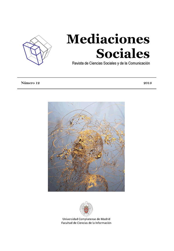 Cubierta Mediaciones Sociales nº 12 (2013)