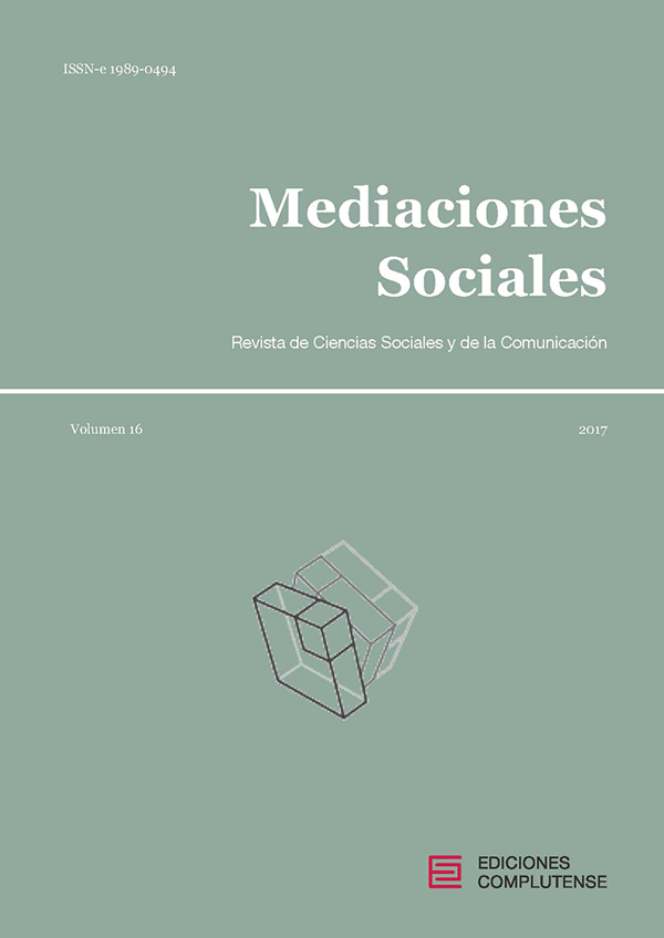Cubierta de Mediaciones Sociales Vol. 16 (2017)