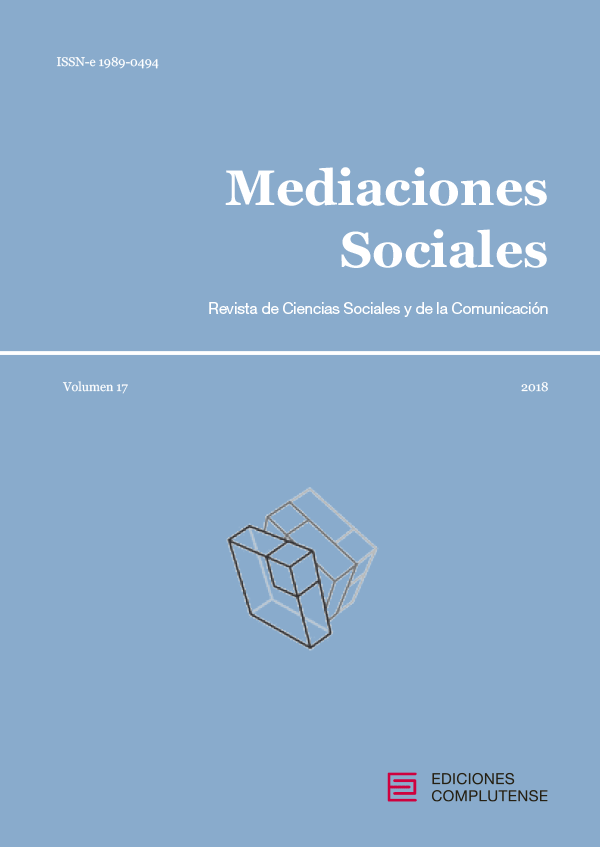 Cubierta de Mediaciones Sociales Vol. 17 (2018)