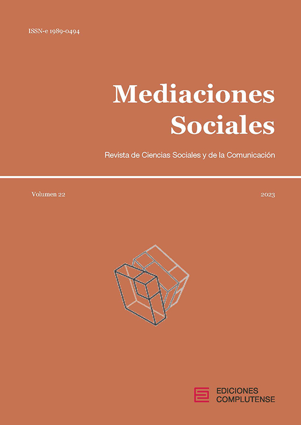 Cubierta Mediaciones Sociales 22 (2023)