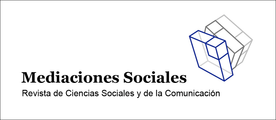 Portada de Mediaciones Sociales. Universidad Complutense de Madrid