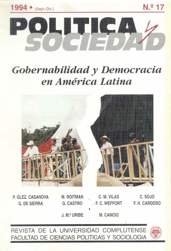 Cubierta Política y Sociedad vol 17 (1994)