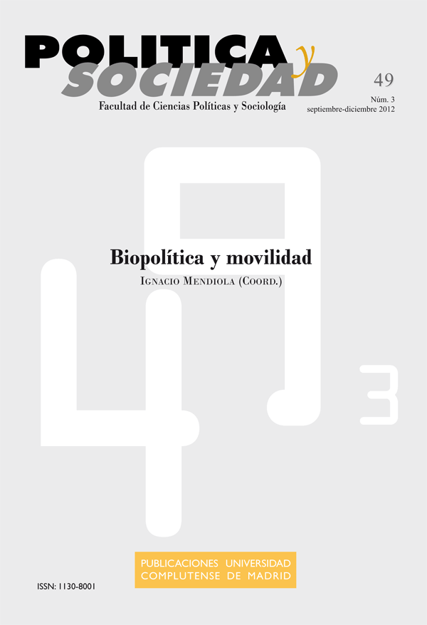 Política y Sociedad Vol. 49, Núm. 3. Monografía: Biopolítica y movilidad